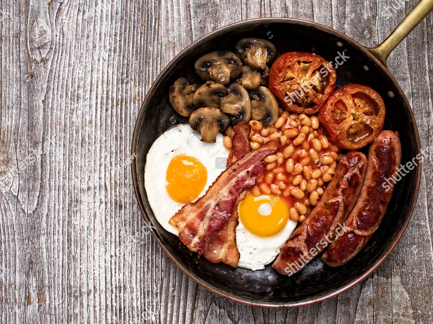Stock Photo Close Up Of Rustic Full English Breakfast 314395847 We Do